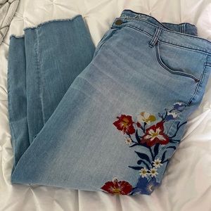 Like new jeans!  Boho, super cute!